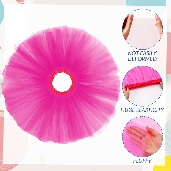 Women Tutu Skirt 80s 90s Costume Outfits Accessoriess Heart Sunglasses Bow🐣 - Picture 4 of 6